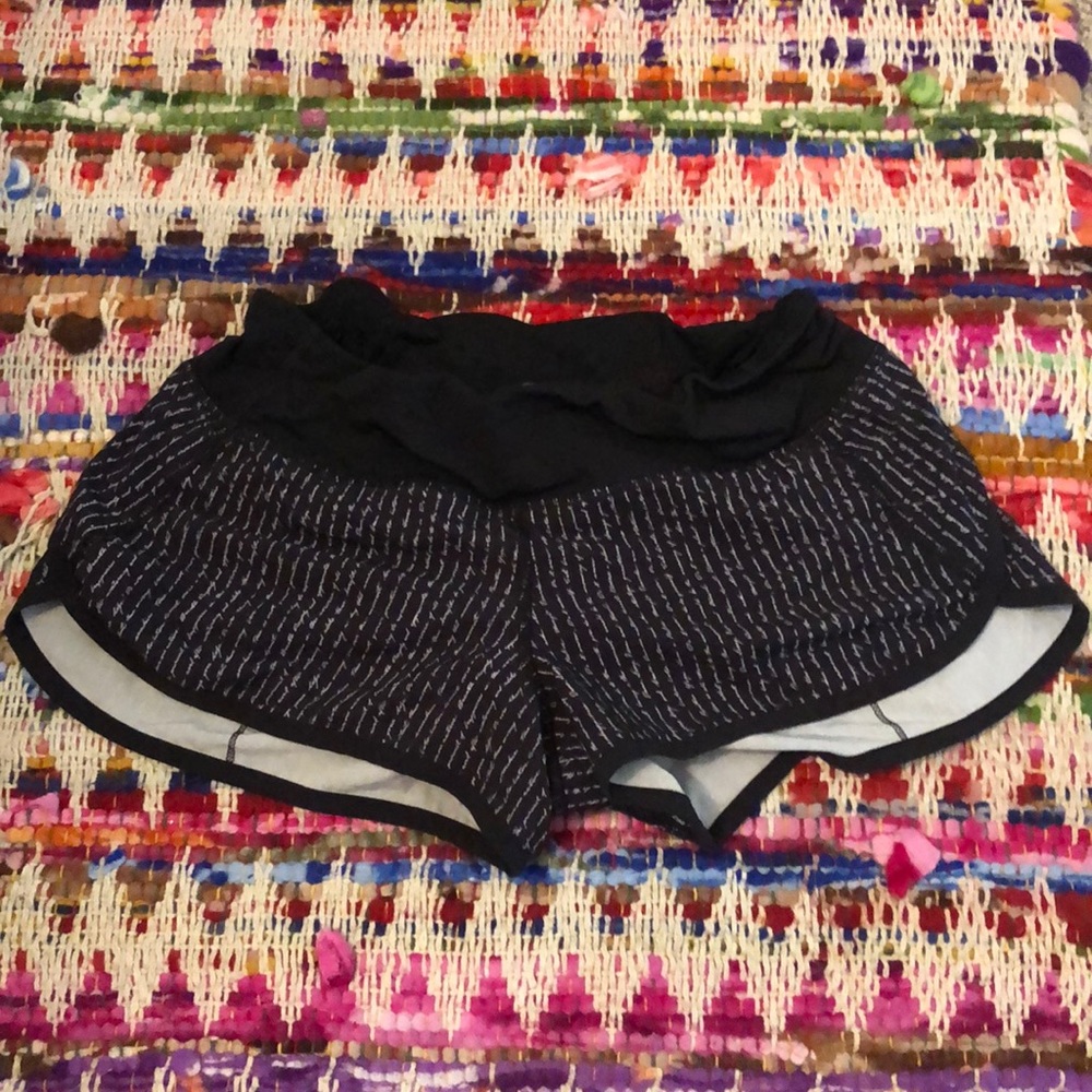 B&W script lululemon speed shorts Limited edition